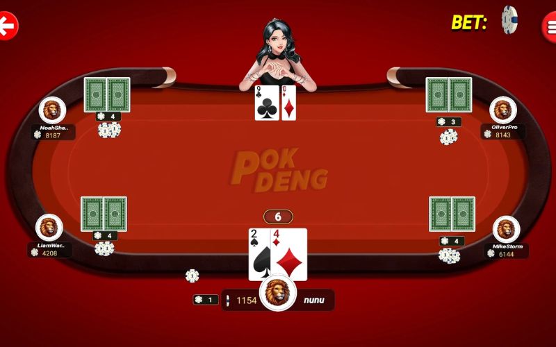 Cách tính điểm và so bài trong Pok Deng
