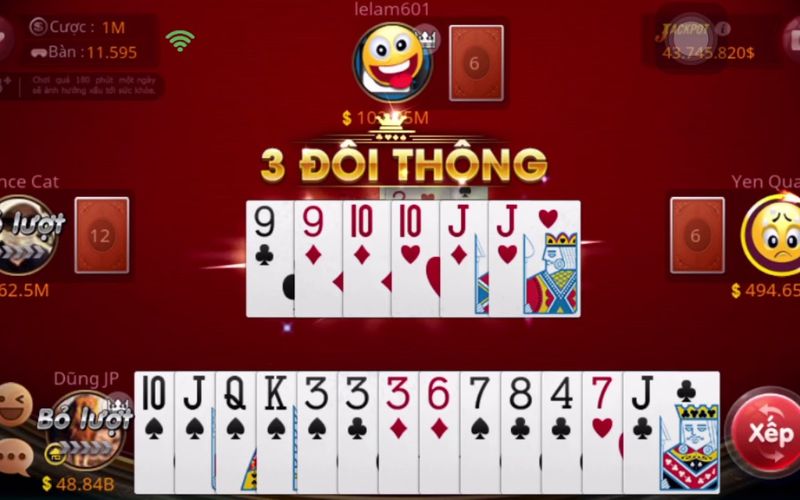 Cách sắp xếp và đánh bài Tiến Lên Miền Nam