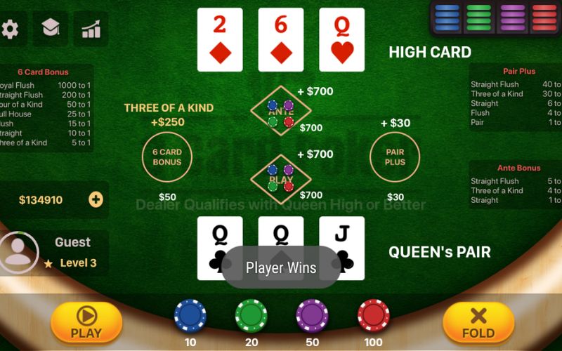 Luật chơi Win Three Cards cơ bản dễ hiểu