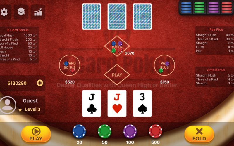 Cách chơi Win Three Cards dành cho người mới