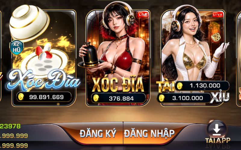 Game bài đổi thưởng và bàn chơi tại BayClub