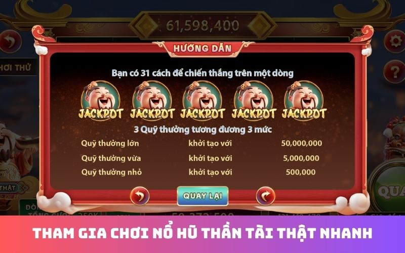 Cách chơi nổ hũ Thần Tài và quản lý mức cược
